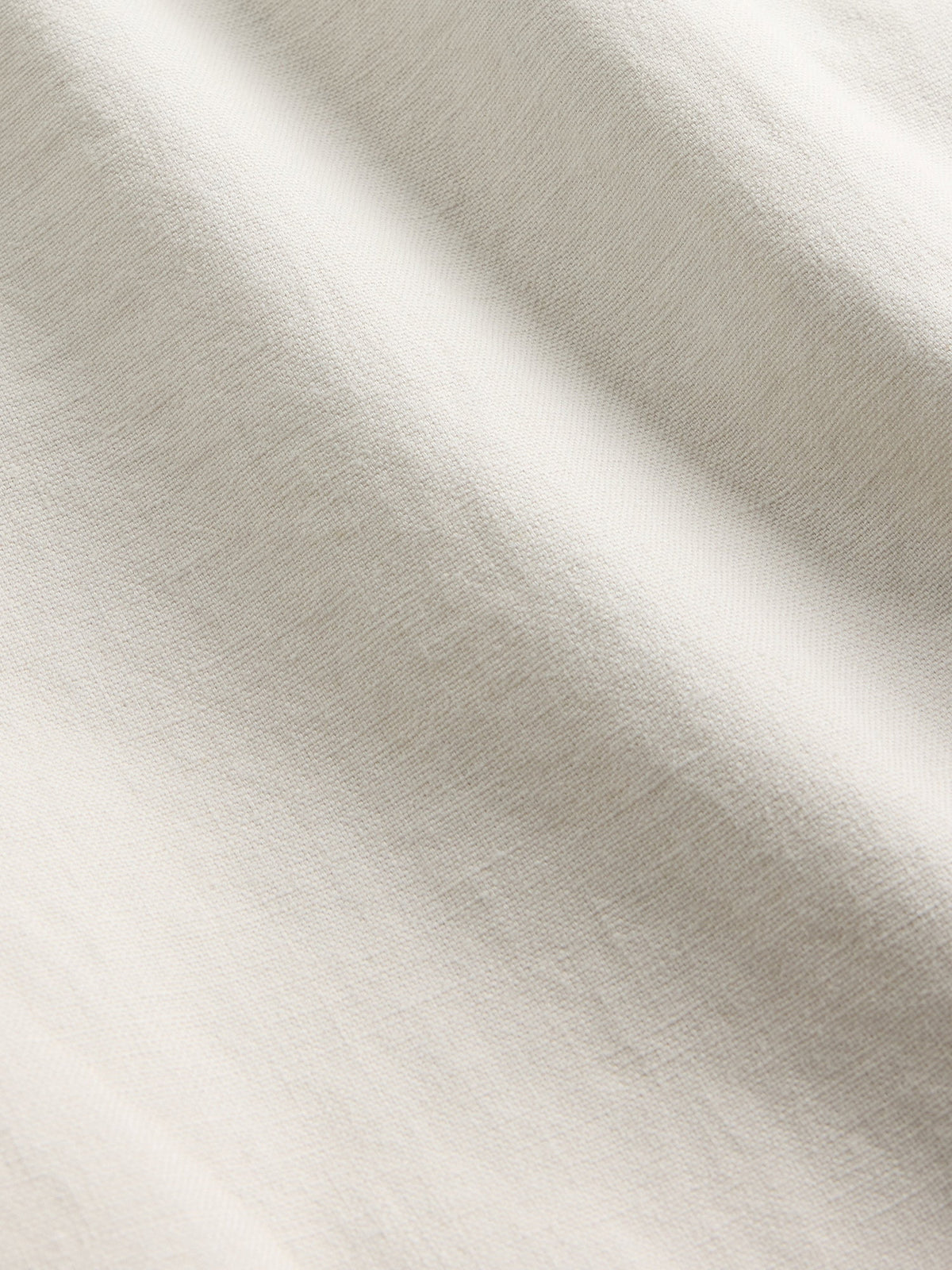 Krem Keten Karışımlı Relaxed Taper Easy Pantolon