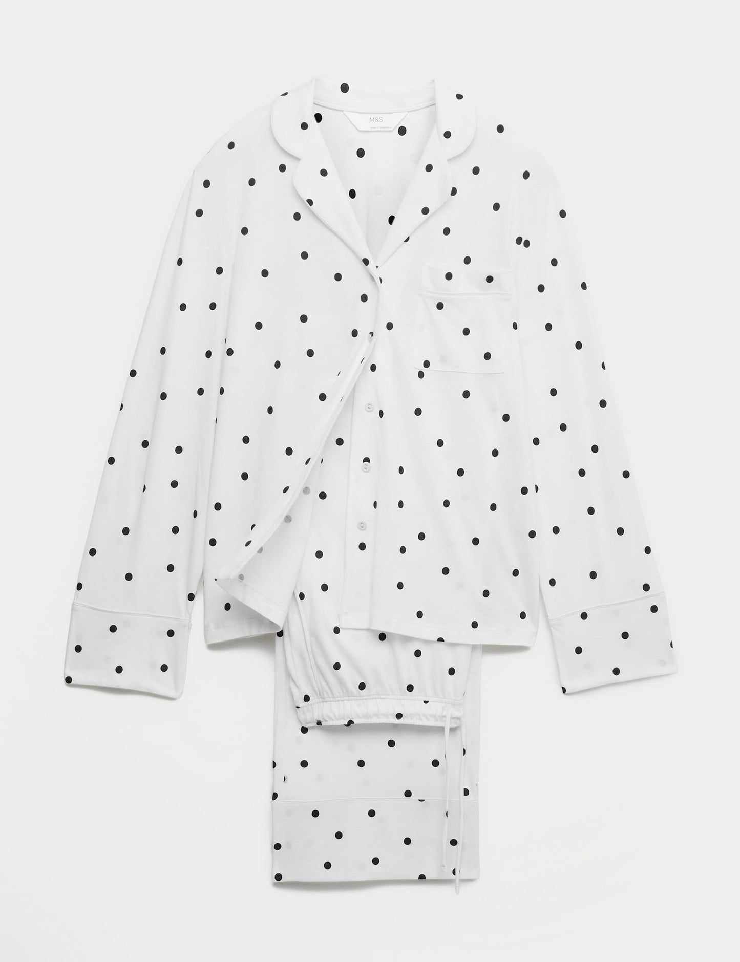 Pamuklu Kalp Detaylı Pijama Takımı