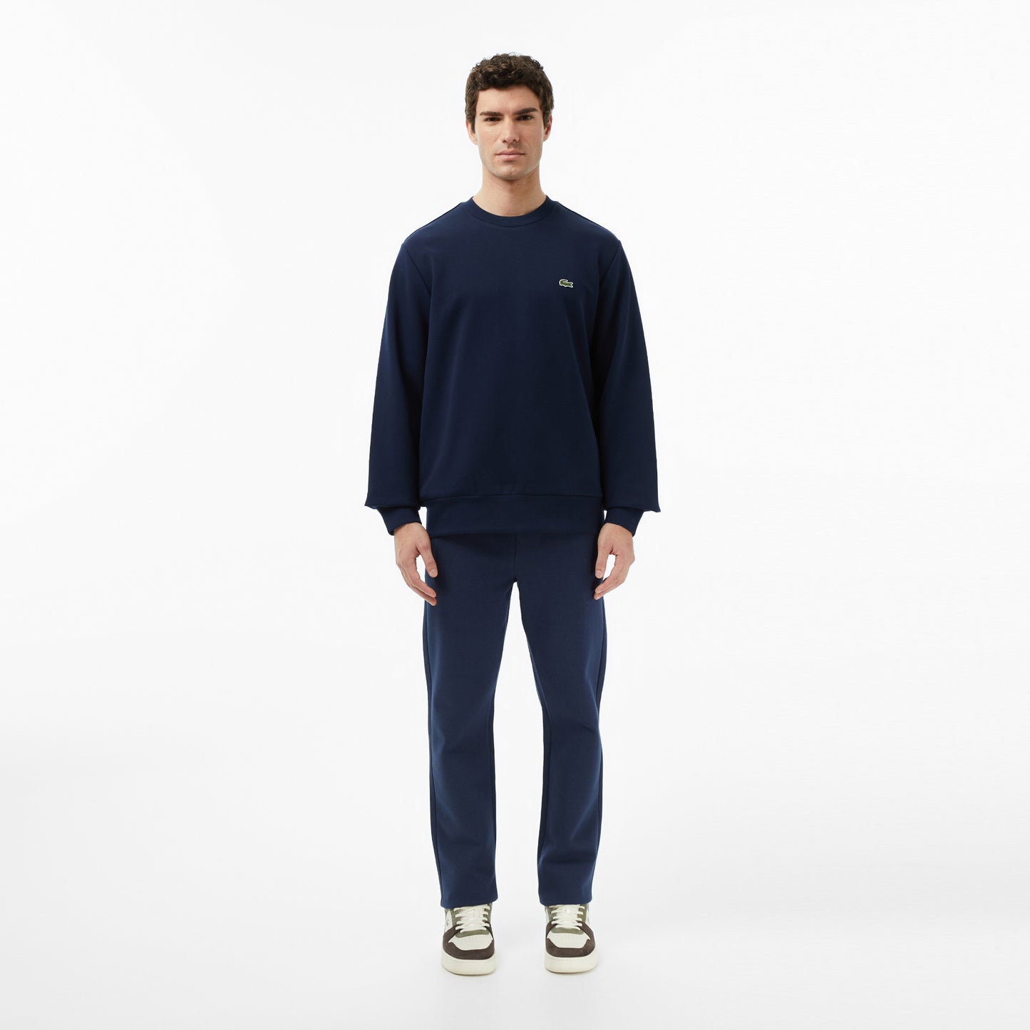 Lacoste Erkek Classic Fit Bisiklet Yaka Lacivert Sweatshirt