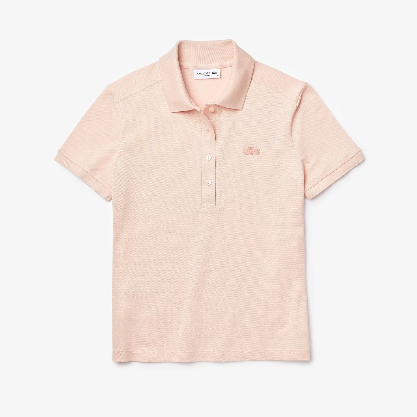 Lacoste L.12.d Kadın Slim Fit Pembe Polo