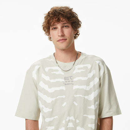 United4 Regular Fit Erkek Krem T-shirt