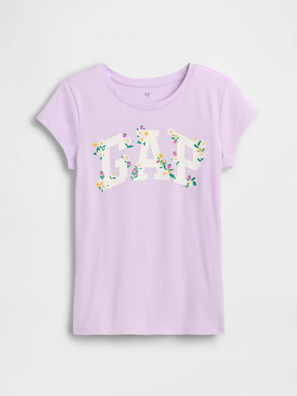 Lila Gap Logo T-shirt