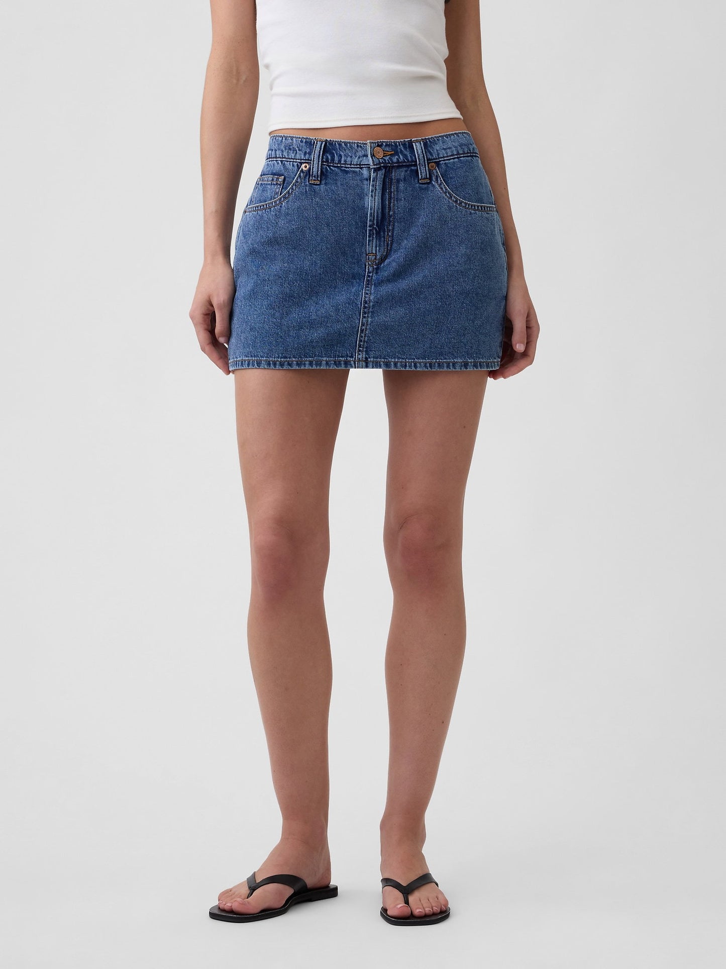 Mavi Denim Mini Şort