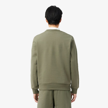 Lacoste Erkek Classic Fit Bisiklet Yaka Haki Sweatshirt
