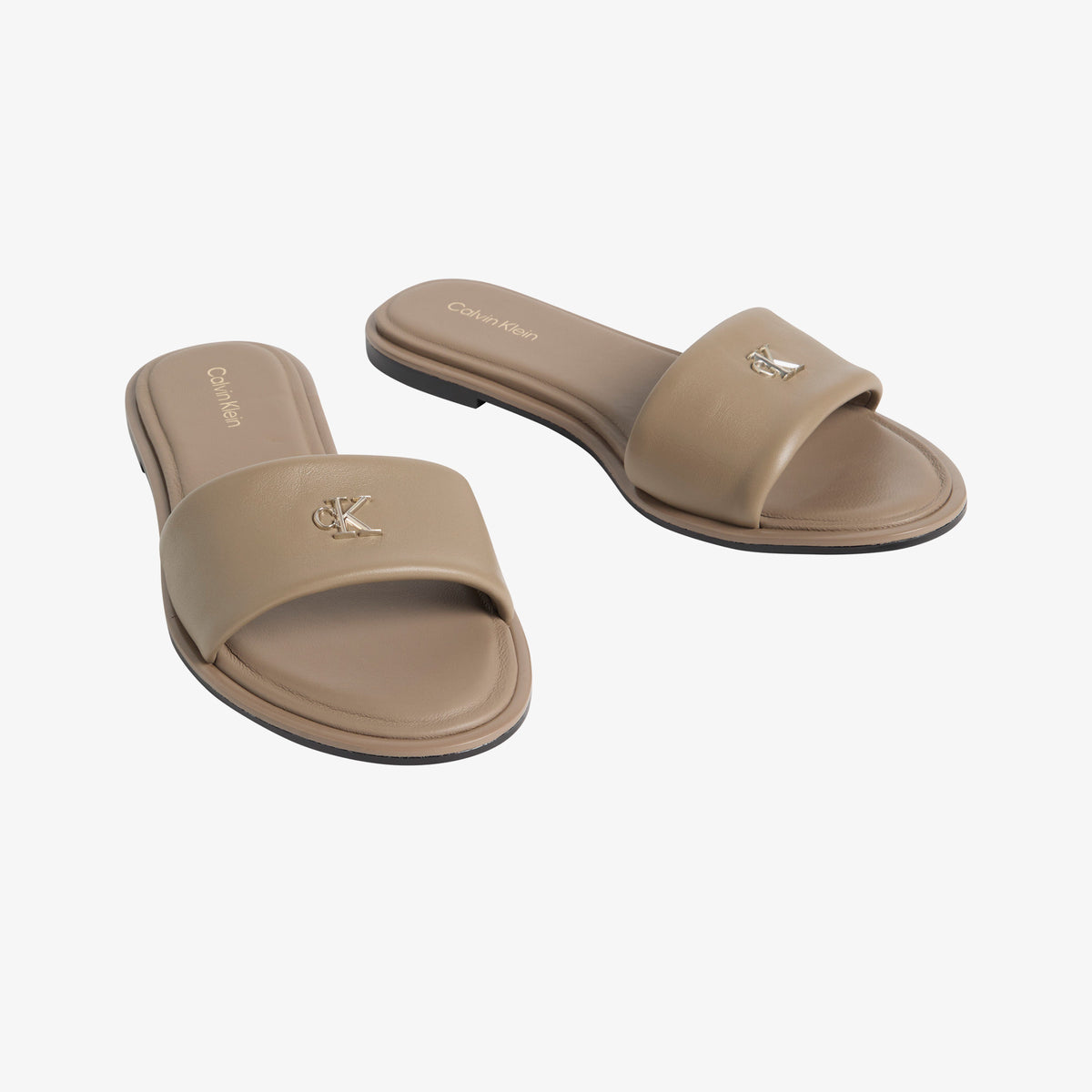 Calvin Klein Round Flat Kadın Gri Terlik