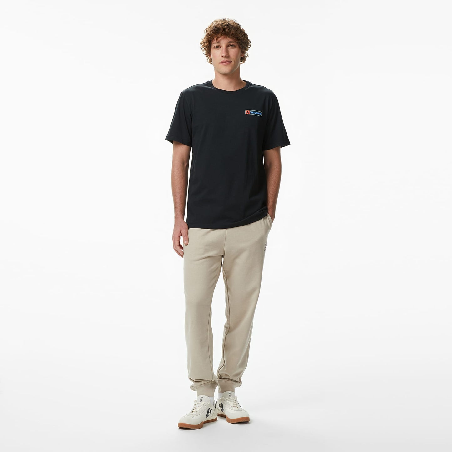 Converse Standard Fit Star Chevron Erkek Bej Eşofman Altı