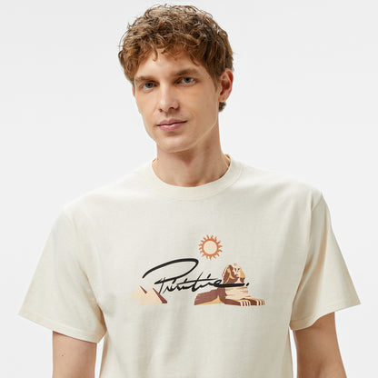 Primitive Passage Erkek Krem T-shirt