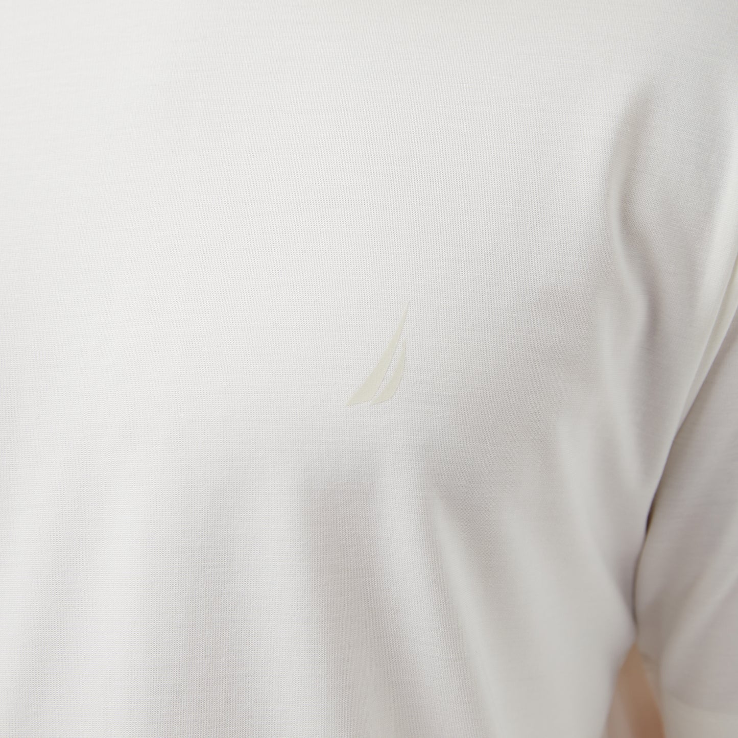 Nautica Erkek Krem Regular Fit T-shirt