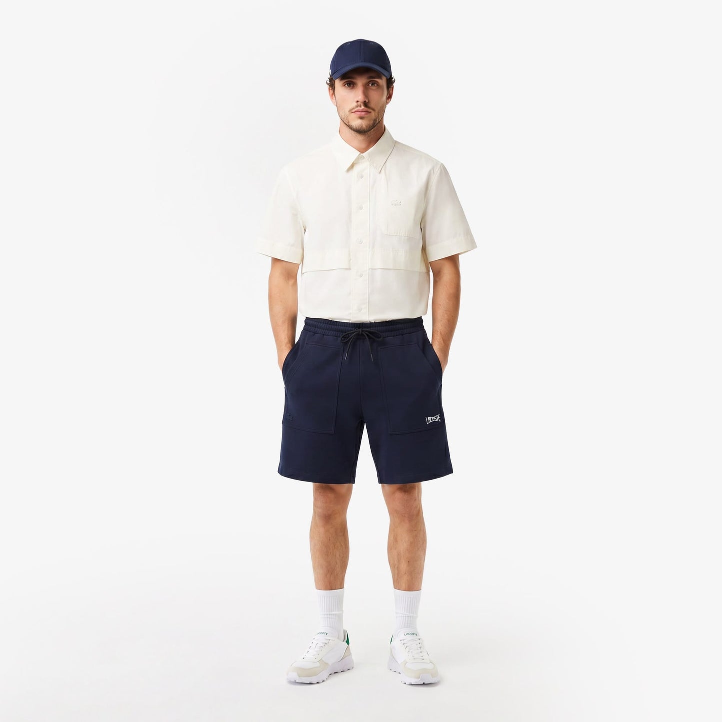 House Of Superstep X Lacoste Kapsul Koleksiyon Erkek Lacivert Şort