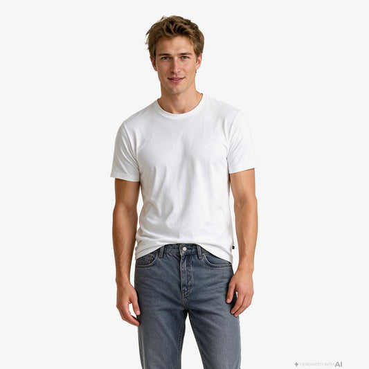Nautica Regular Fit Erkek Beyaz T-shirt