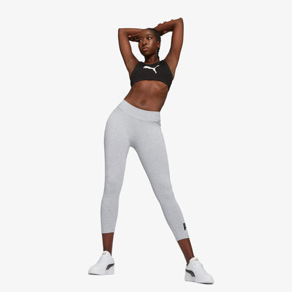 Puma Essentials 3/4 Logo Leggings Kadın Siyah Tayt