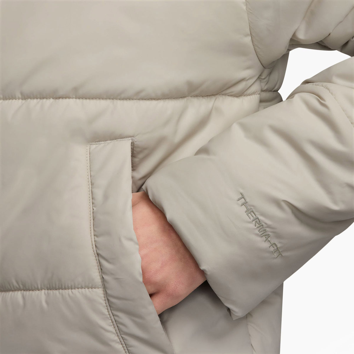 Nike Sportswear Classic Puffer Kadın Bej Ceket
