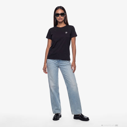Tommy Hilfiger Script Kadın Siyah T-shirt