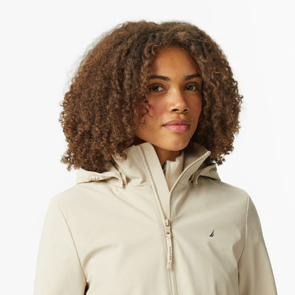 Nautica Kadın Krem Regular Fit Mont
