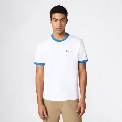 Champion Ss Regular Fit Erkek Beyaz T-shirt