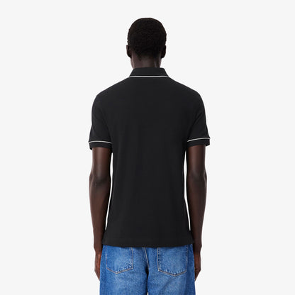 Lacoste Paris Erkek Regular Fit Organik Pamuk Siyah Polo