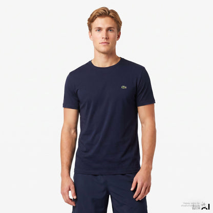 Lacoste Erkek Slim Fit Bisiklet Yaka Lacivert T-shirt