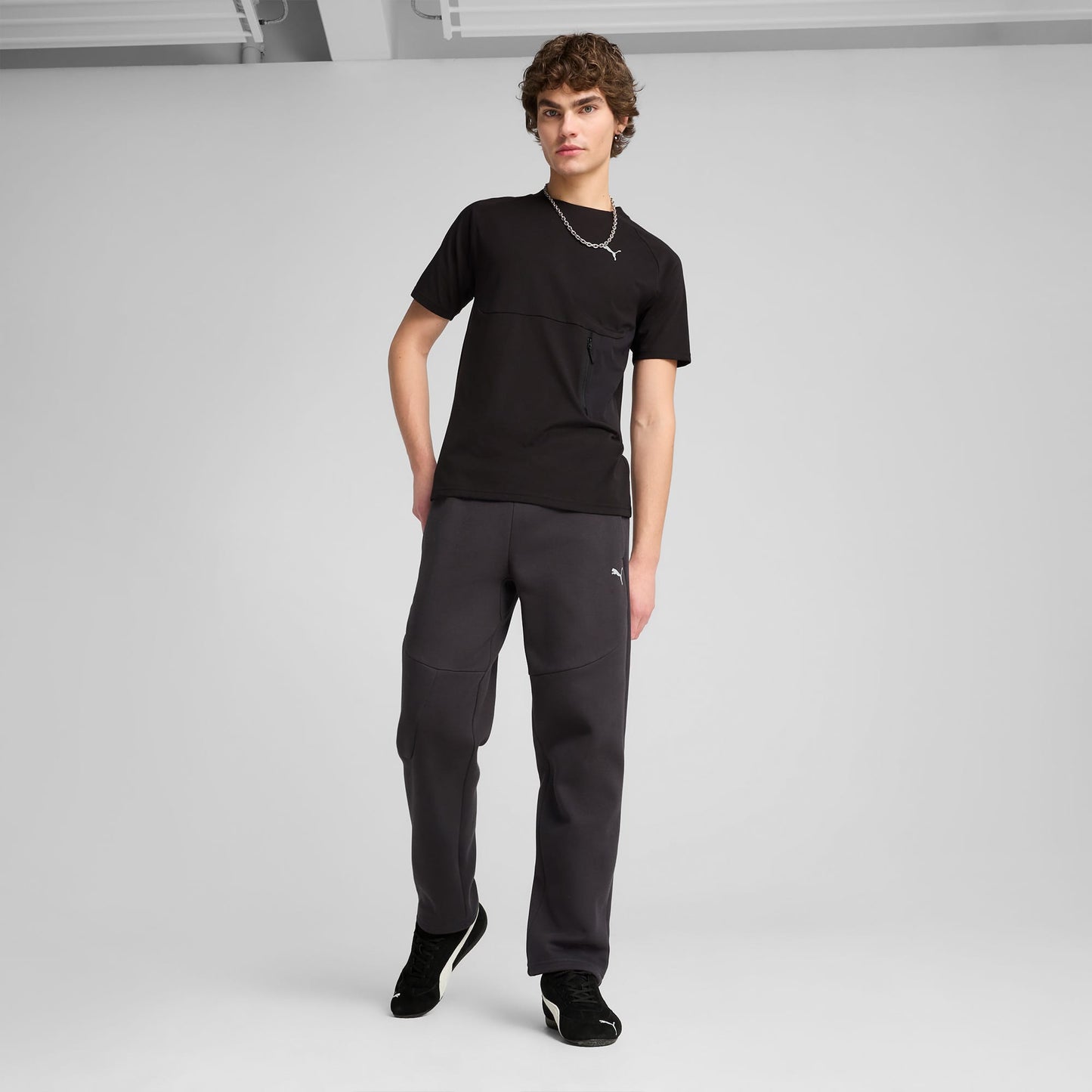 Puma Tech Pocket Erkek Siyah T-shirt