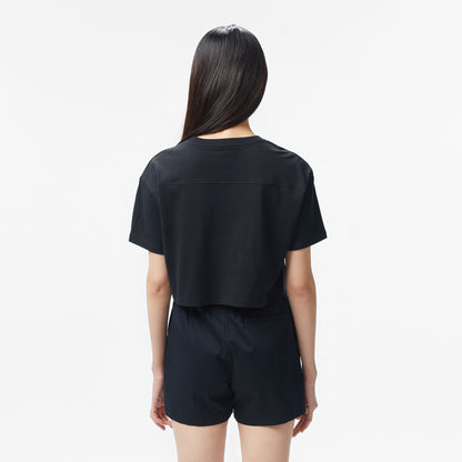 Converse Sporty Boxy Kadın Siyah T-shirt