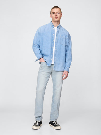 Açık Mavi Gapflex Washwell™ Slim Jean Pantolon