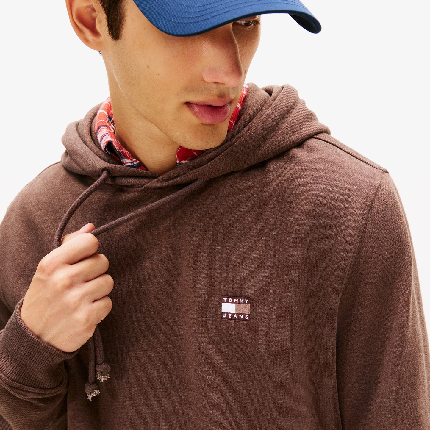 Tommy Hilfiger Jeans Regular Badge Erkek Kahverengi Sweatshirt