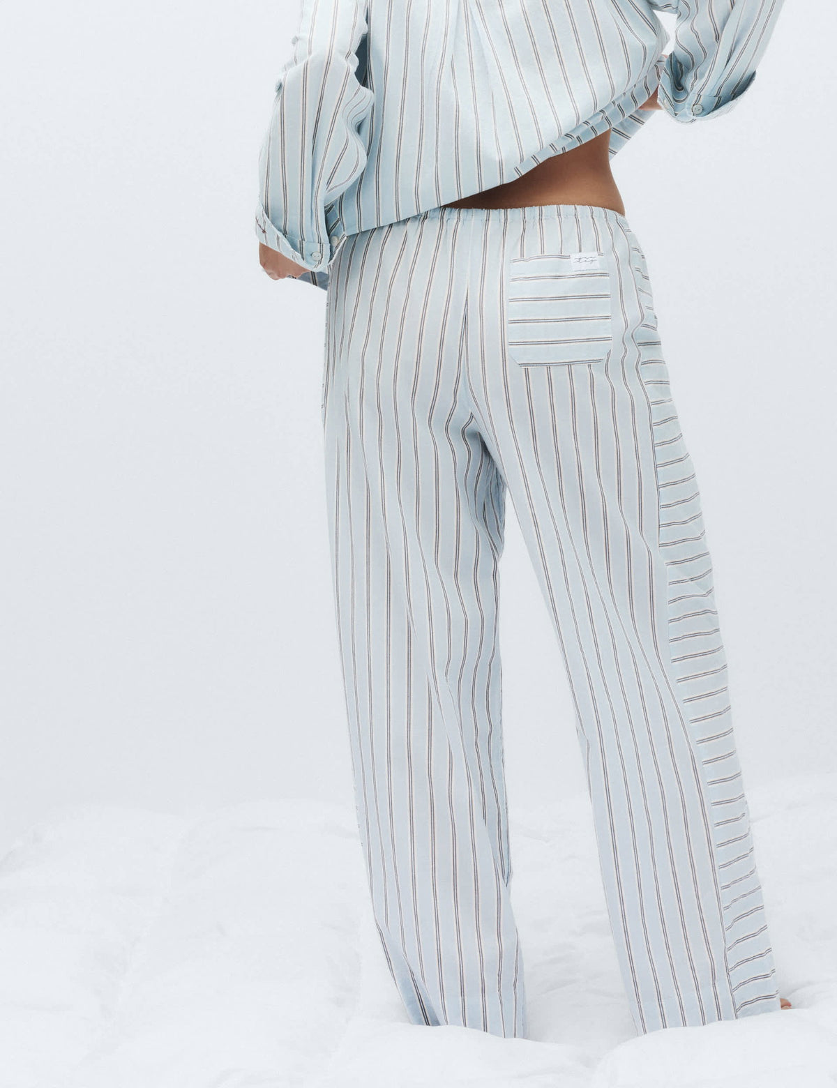 Pamuklu Çizgili Pijama Altı