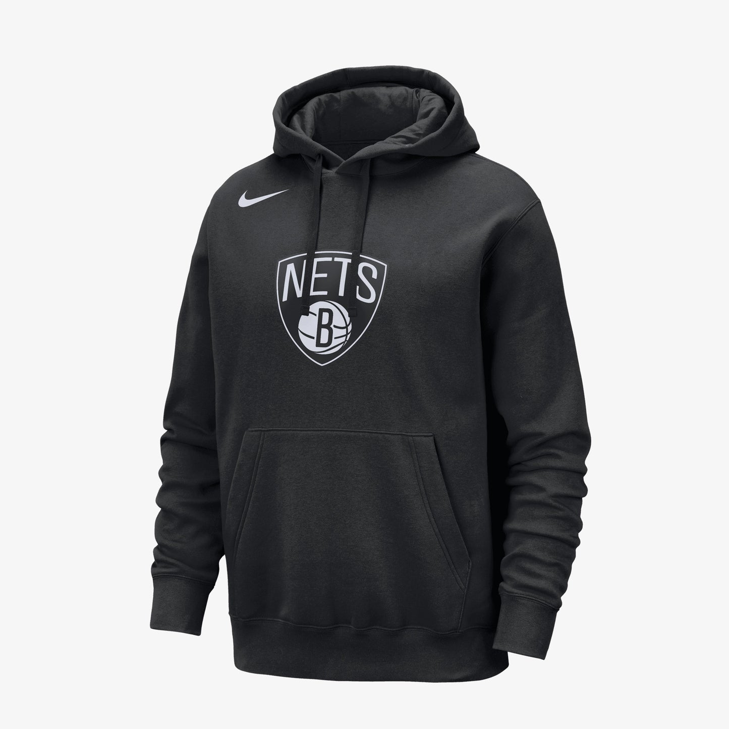 Nike Brooklyn Nets Club Erkek Siyah Hoodie
