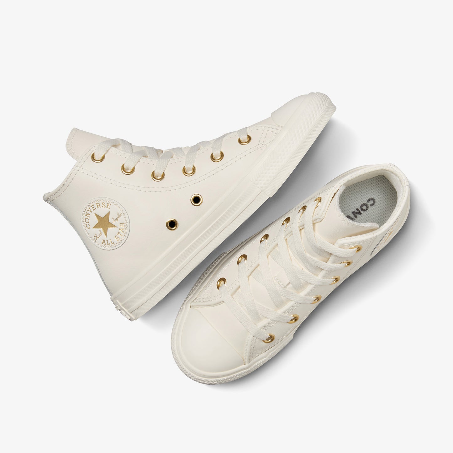 Converse Chuck Taylor All Star Taylored Lux Çocuk Krem Deri Sneaker