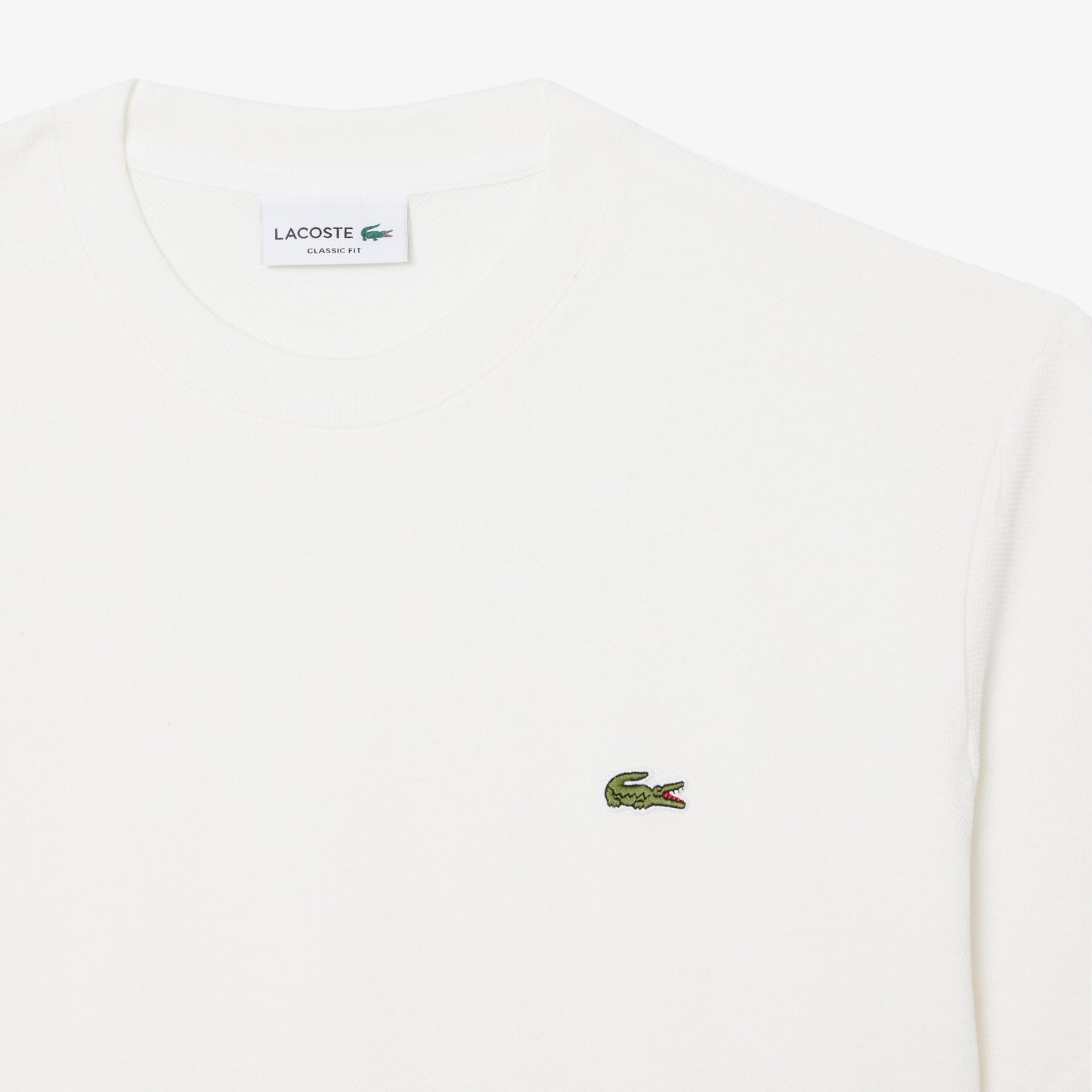 Lacoste Classic Fit Erkek Beyaz T-shirt