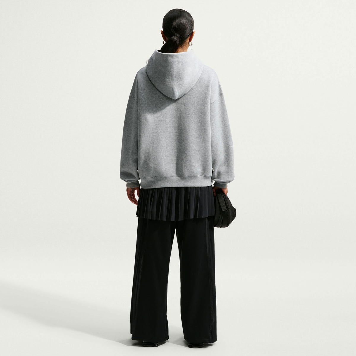 Nike Studio Fleece Kadın Gri Sweatshirt