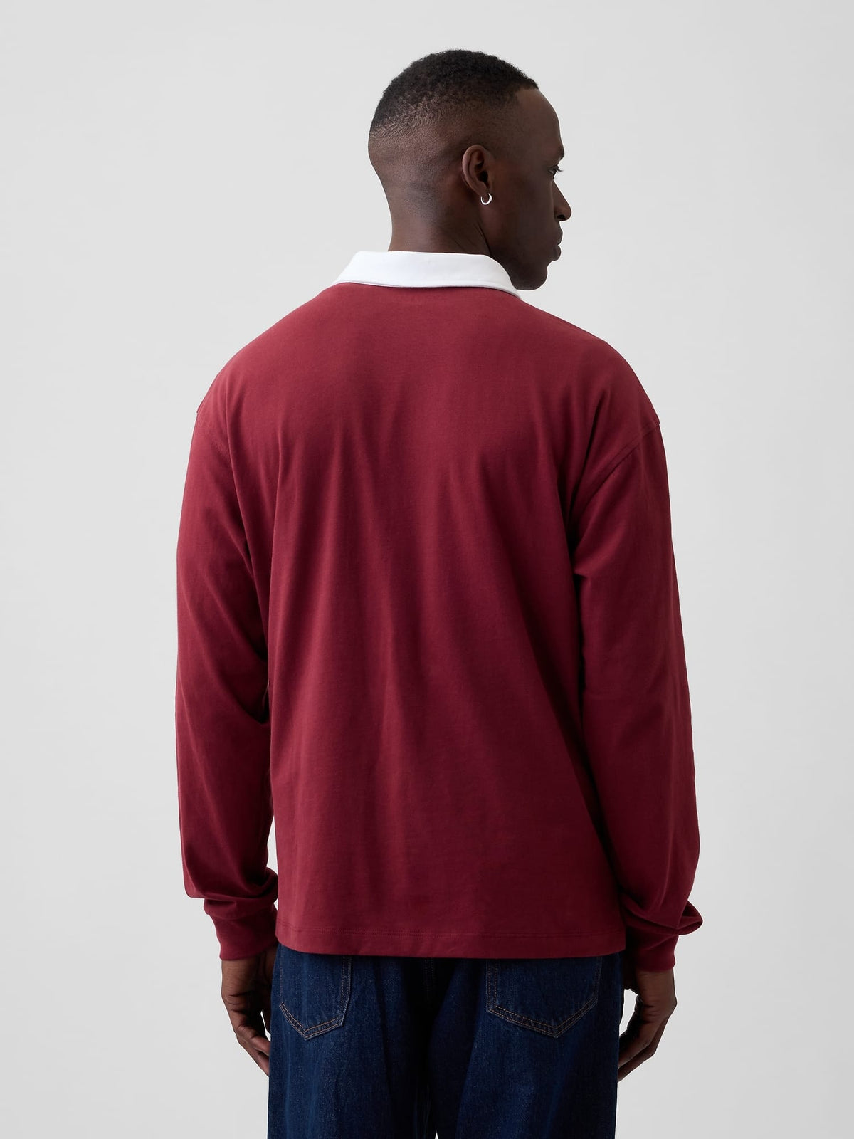 Bordo Boxy Colorblock Ragby T-shirt