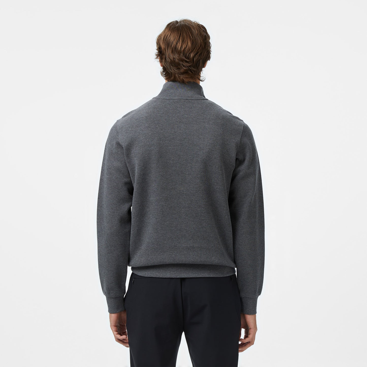 Lacoste Erkek Classic Fit Yarım Fermuarlı Gri Sweatshirt