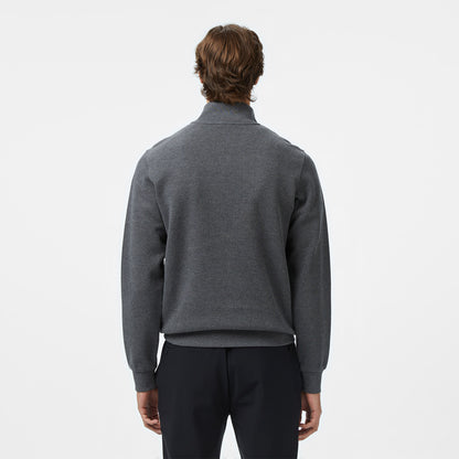 Lacoste Erkek Classic Fit Yarım Fermuarlı Gri Sweatshirt