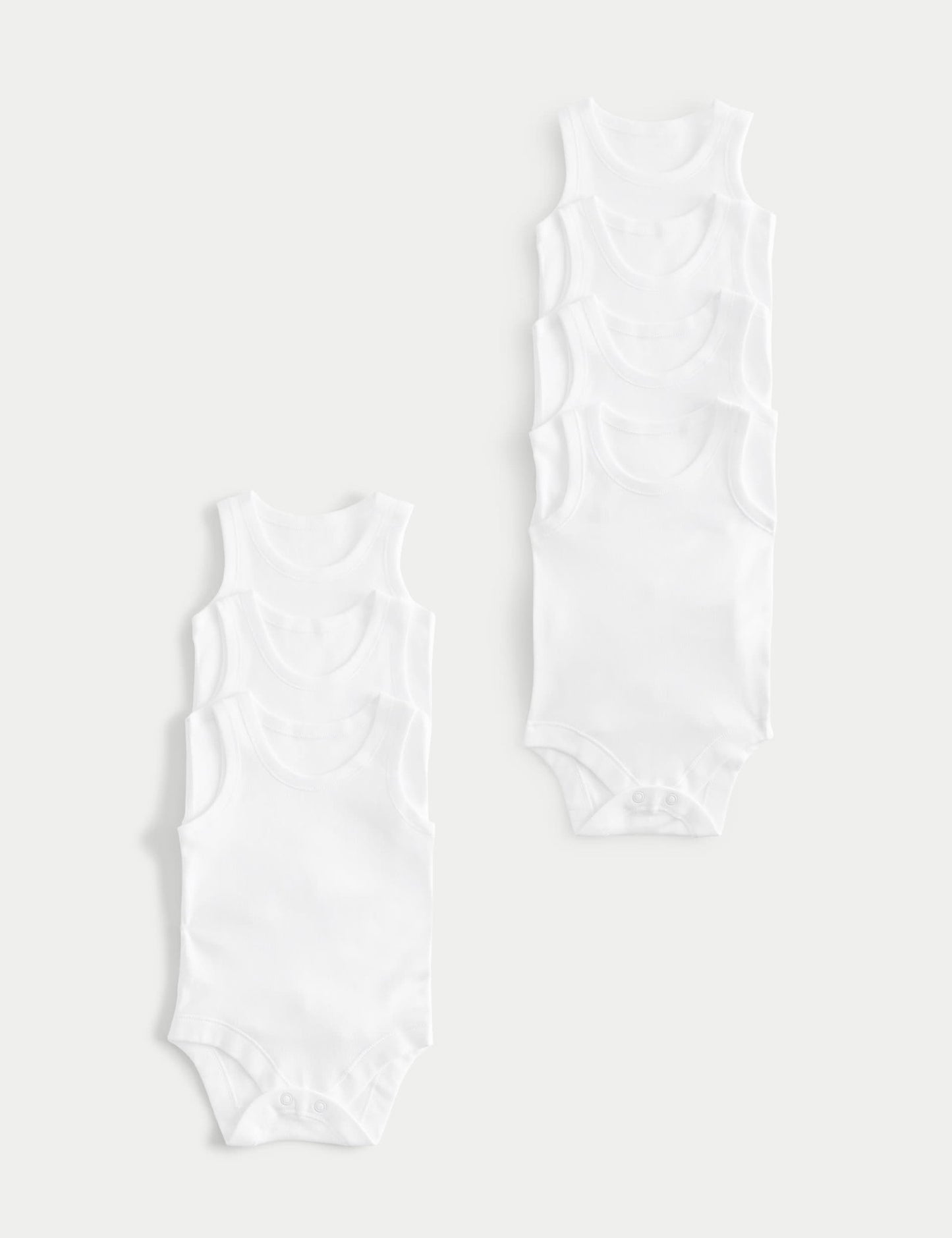 Saf Pamuklu 7'li Bodysuit (0-3 Yaş)