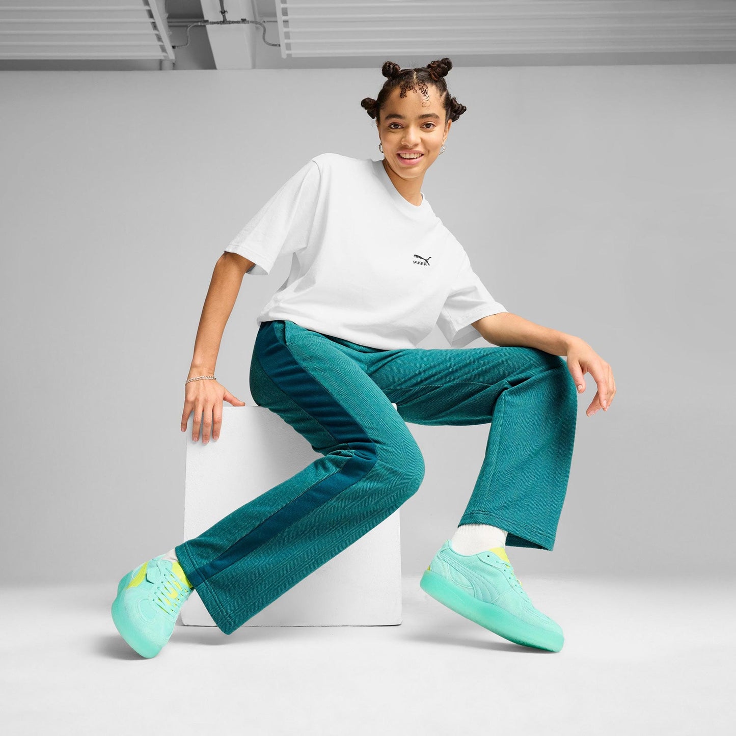 Puma Palermo Moda Xtra Wns Kadın Yeşil Spor Ayakkabı
