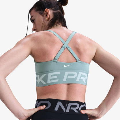Nike Pro Indy Plunge Kadın Yeşil Antrenman Bra