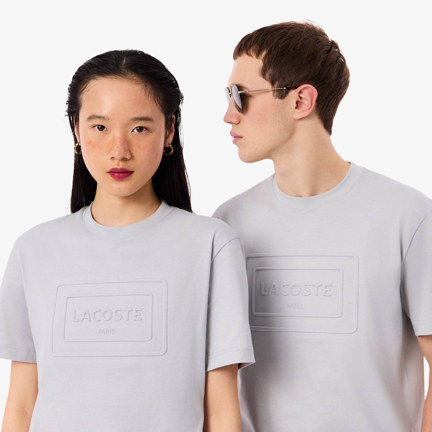 Lacoste Classic Fit Unisex Gri T-shirt