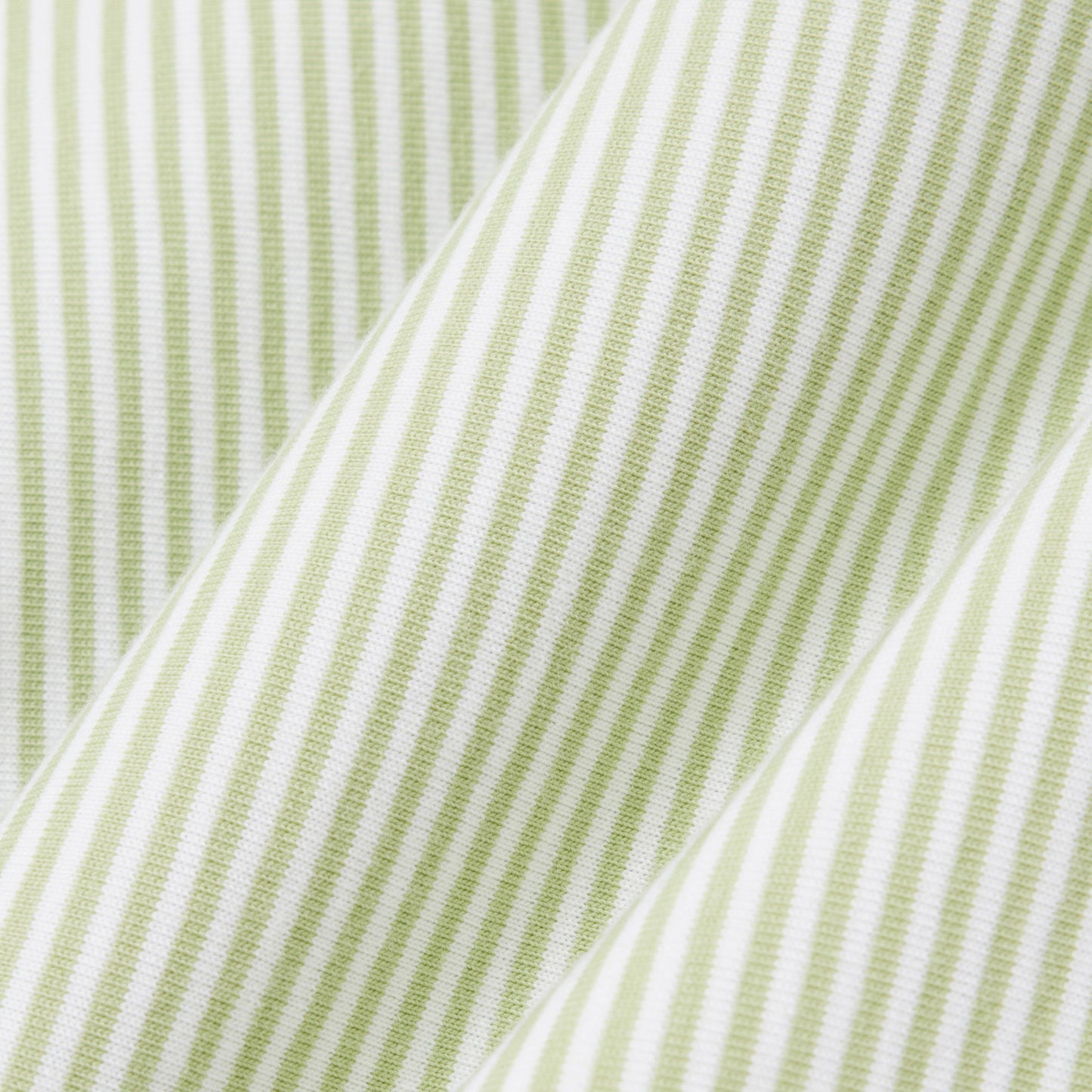 Lacoste Kadın Regular Fit Bisiklet Yaka Çizgili Yeşil T-shirt