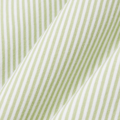 Lacoste Kadın Regular Fit Bisiklet Yaka Çizgili Yeşil T-shirt