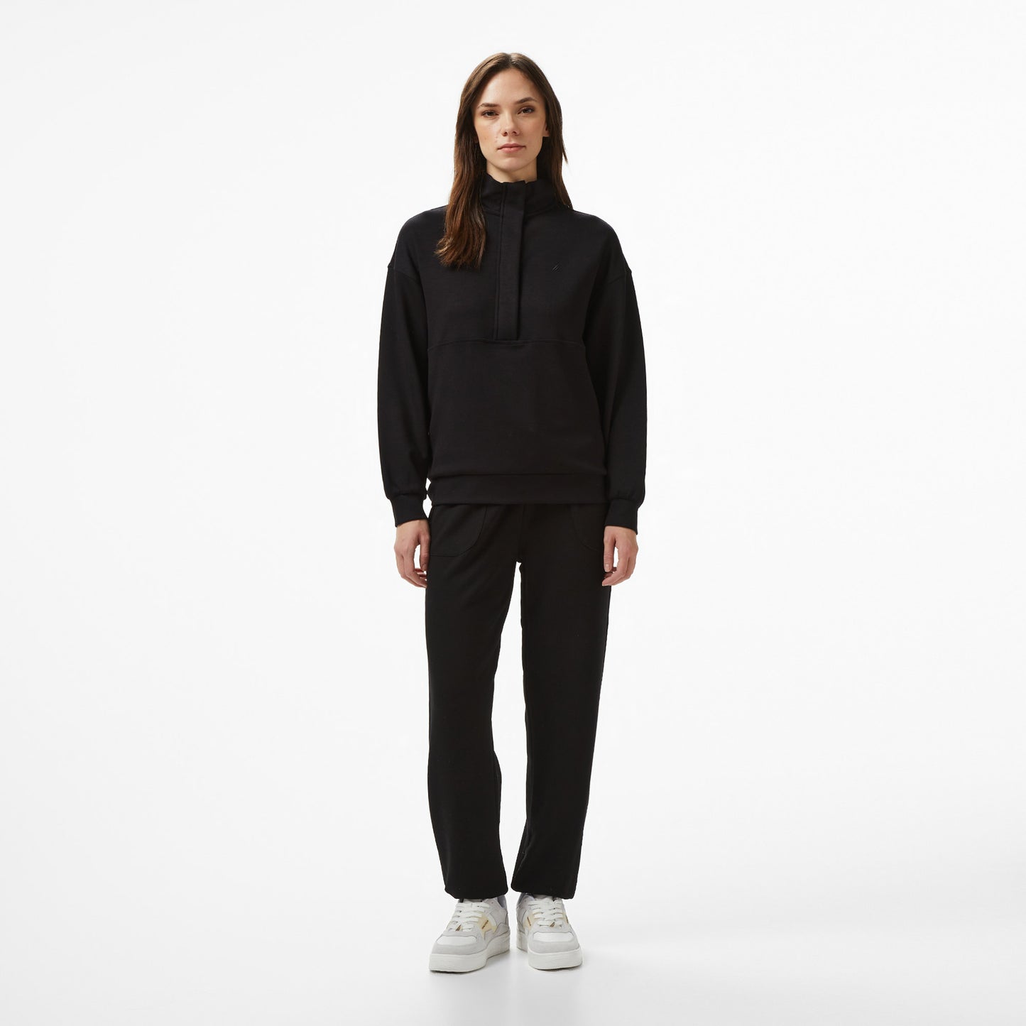 Nautica Kadın Siyah Regular Fit Sweatshirt