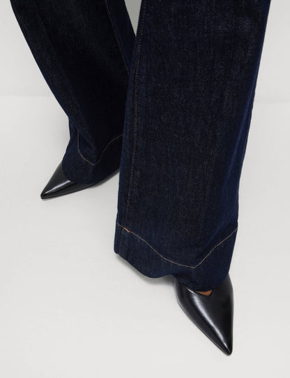 Yüksek Bel Flared Fit Jean Pantolon