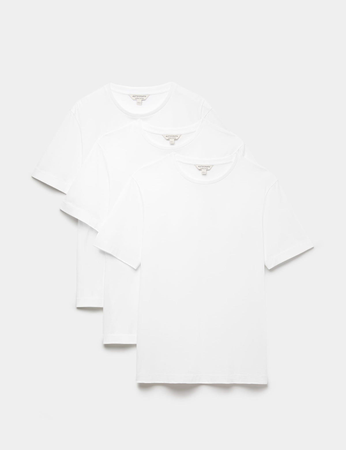 3'lü Pure Supima® Pamuklu T-shirt