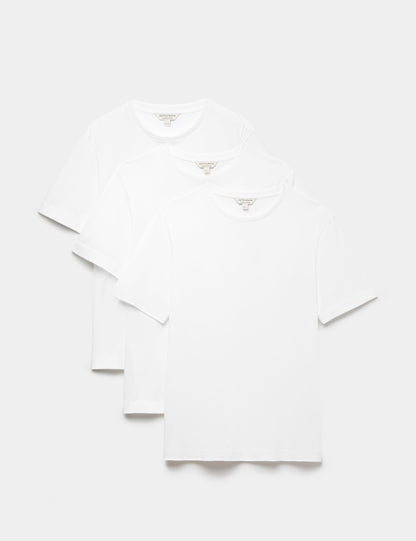 3'lü Pure Supima® Pamuklu T-shirt