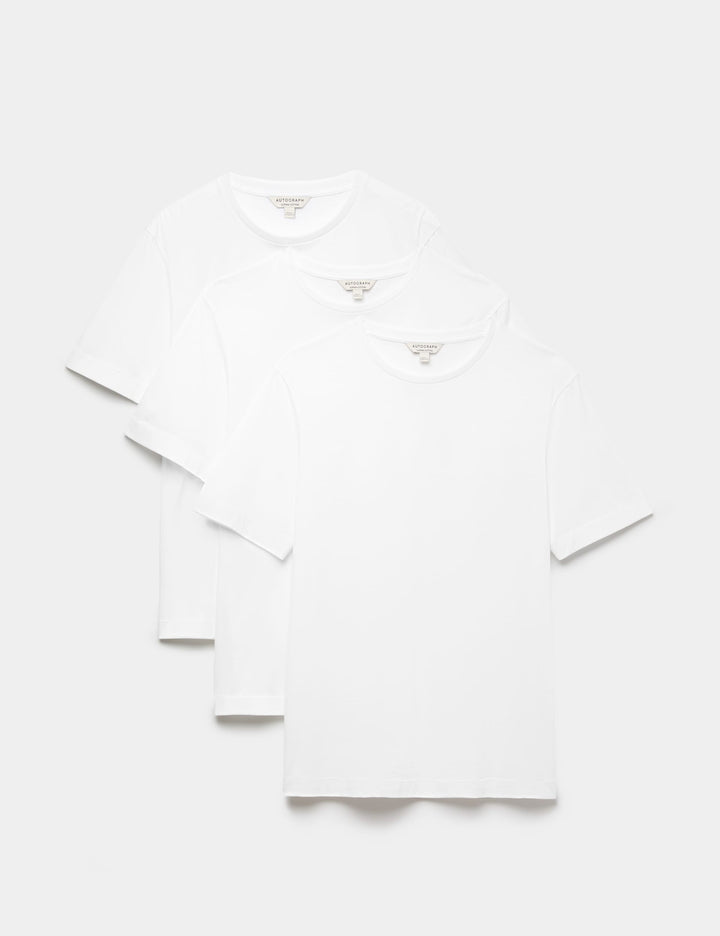 3'lü Pure Supima® Pamuklu T-shirt