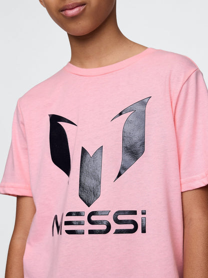 Pembe Messi Grafik T-shirt