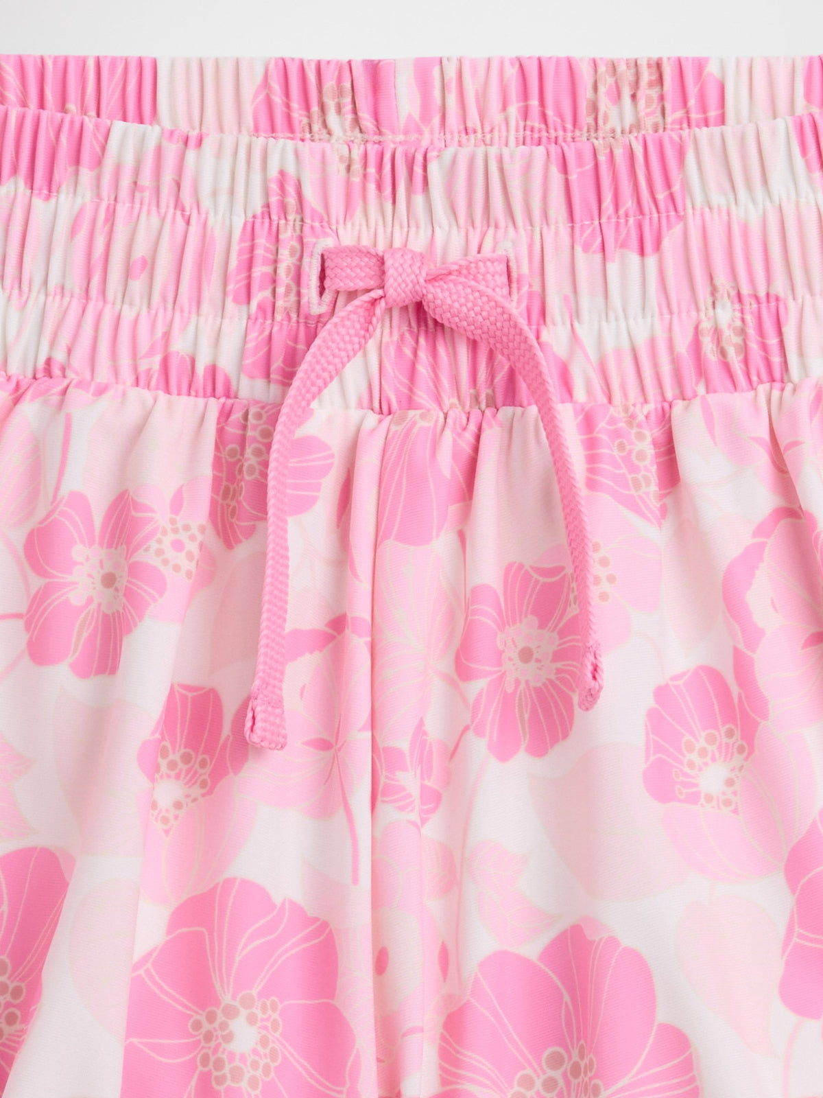 Pembe Pull-on Kelebek Baskılı Şort