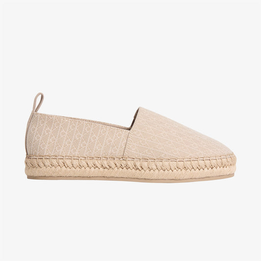 Calvin Klein Oblique Kadın Bej Espadril
