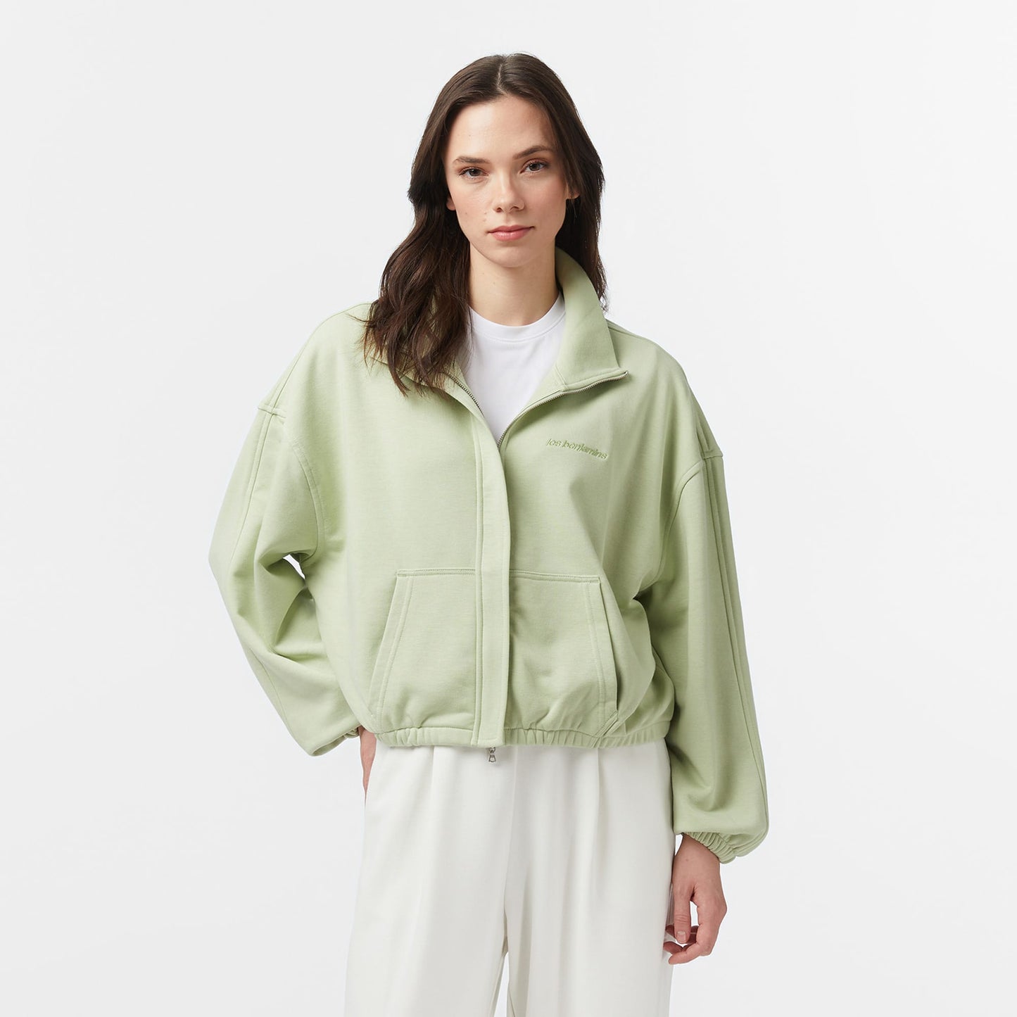 Les Benjamins Essentials 302 Kadın Yeşil Sweatshirt