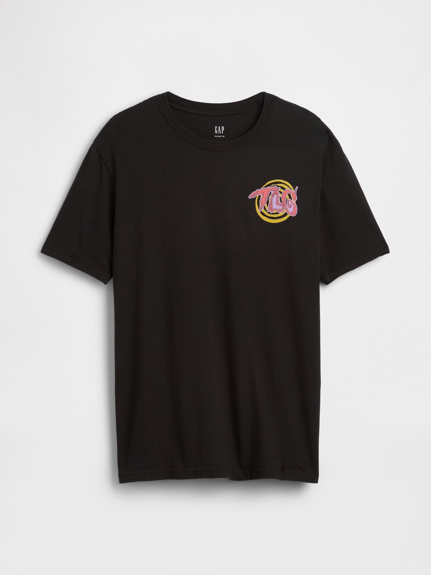 Siyah Tlc Relaxed Grafik Baskılı T-shirt