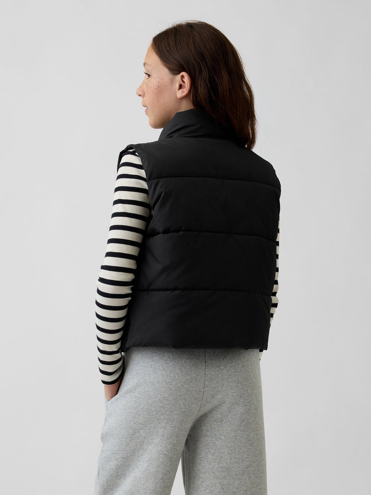 Siyah Relaxed Puffer Şişme Yelek